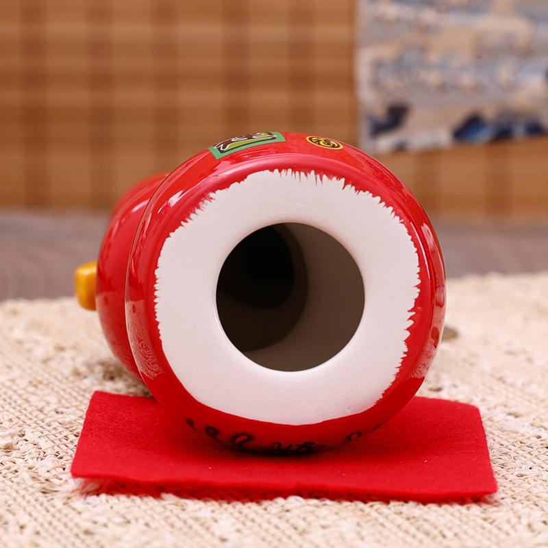 22cm Ceramic Daruma Tower Japanese Porcelain Maneki Neko Lucky Cat Collectible Figurine Dharma Good Luck Zen Statue