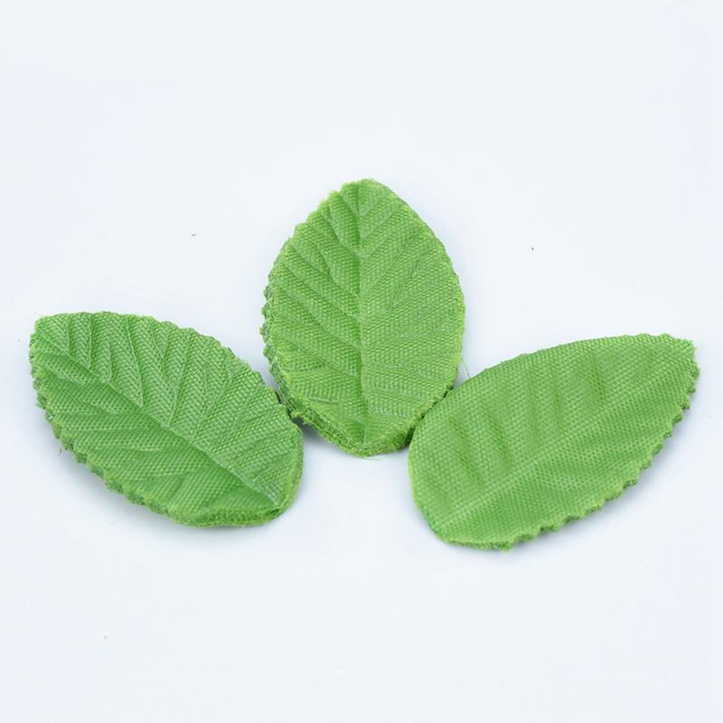 100/200pcs Artificial Plants Diy Gifts Box Festival Wreaths Flowers Scrapbooks Home Room Decor Silk Roses Leaf Fake Green Leaves