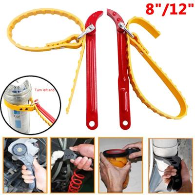 Belt Wrench Car Oil Filter Puller Strap Spanner Wrench Adjustable  Cartridge Oil Filter Removal Repair Disassembly Tools