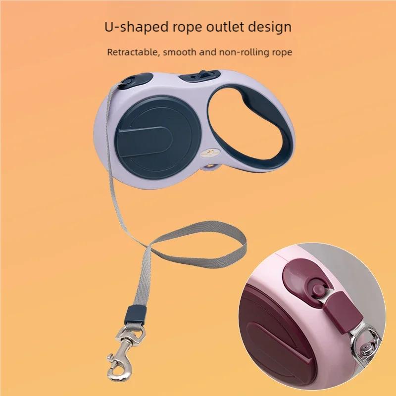 5m 50kg Dog Leash Retractable Roulette Collar for Small Medium Dog Accessories Adjustable Durable Walking Hiking Bulldog Rope