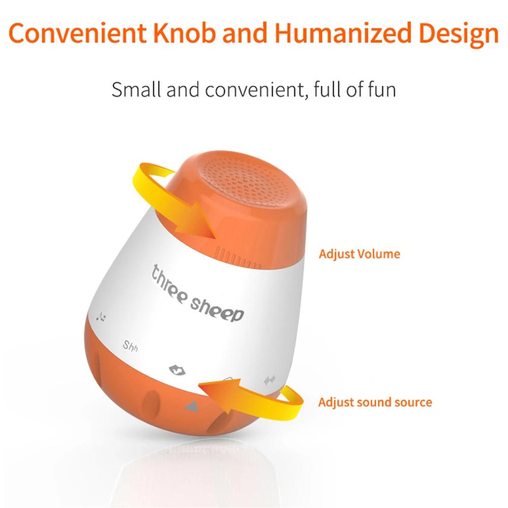 Smart Music Voice Sensor Infants Bad Sleep Helper Therapy Sound Monitor Generator Baby White Noise Machine for Babies Relax Toy