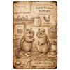 Metal Wall Poster, Agricultural Art, Decorative, 20x30cm