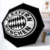Muster des FC Bayern München, automatischer Regenschirm, tragbares und faltbares Design, 8 Schirmstäbe, ein Weihnachts- oder Geburtstagsgeschenk.