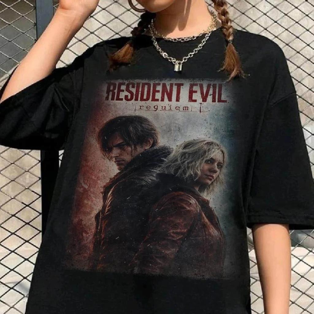 Maglietta Vintage Resident Evil Requiem 2026, Felpa Resident Evil 9