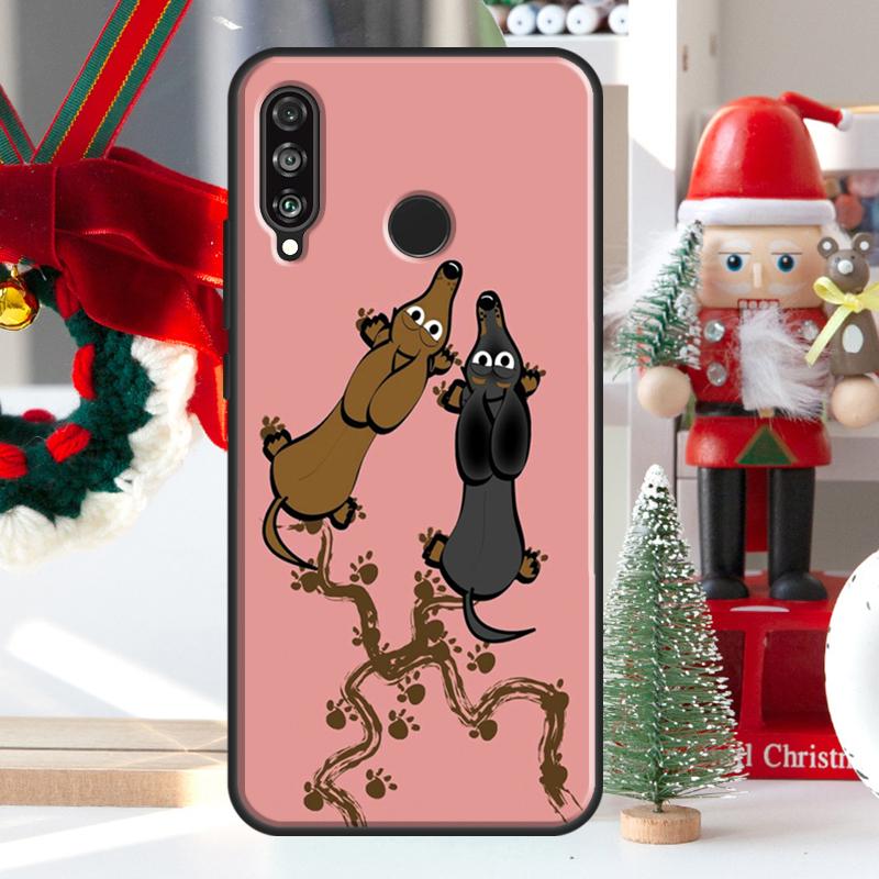 Cute Dachshunds For Huawei Nova 7i 8i 11i 12i 12s Y73 Y70 Y90 Y60 Y72 Y61 Y91 9 10 SE P30 Pro P40 Lite Case