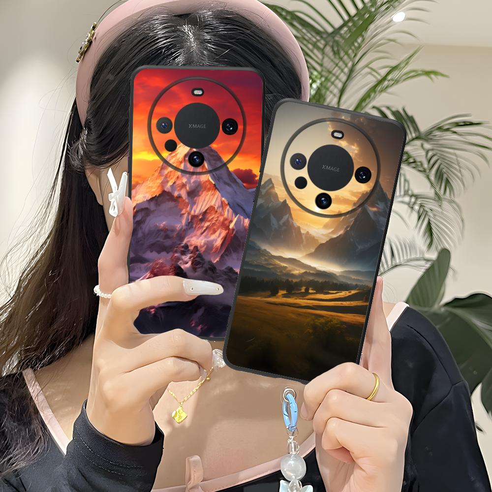 Mountain Forest Mobile Phone Case for Huawei Mate 60 50 40 30 20 10 Pro Plus Lite E 5G Colorful Printing Cover Luxury Smartphone