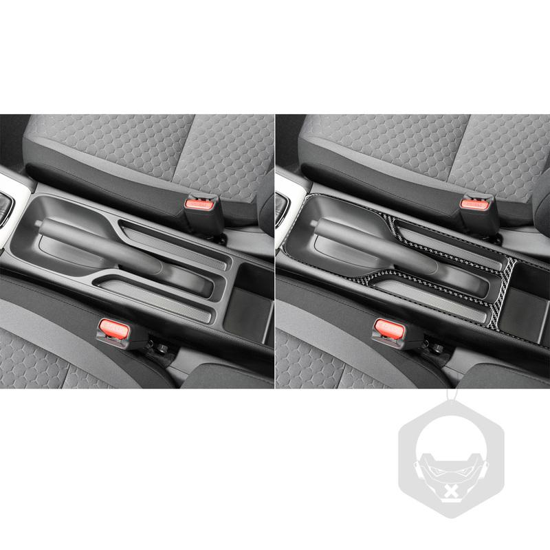 Real Carbon Fiber Car Accessories Handbrake Frame Decorative Trim Cover Soft Sticker For Honda Fit /Jazz GR9 2024 2025