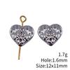 Heart Loose Beads For Valentine Bracelet Necklace DIY Vintage Jewelry Making Supplies For Charm