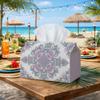 1pc Victorian Mandala Tissue Holder | Versatile Napkin Dispenser, Ideal for Home, Gatherings, Car Decor Pastel Symmetry - Ornamental Tissue Box for Th