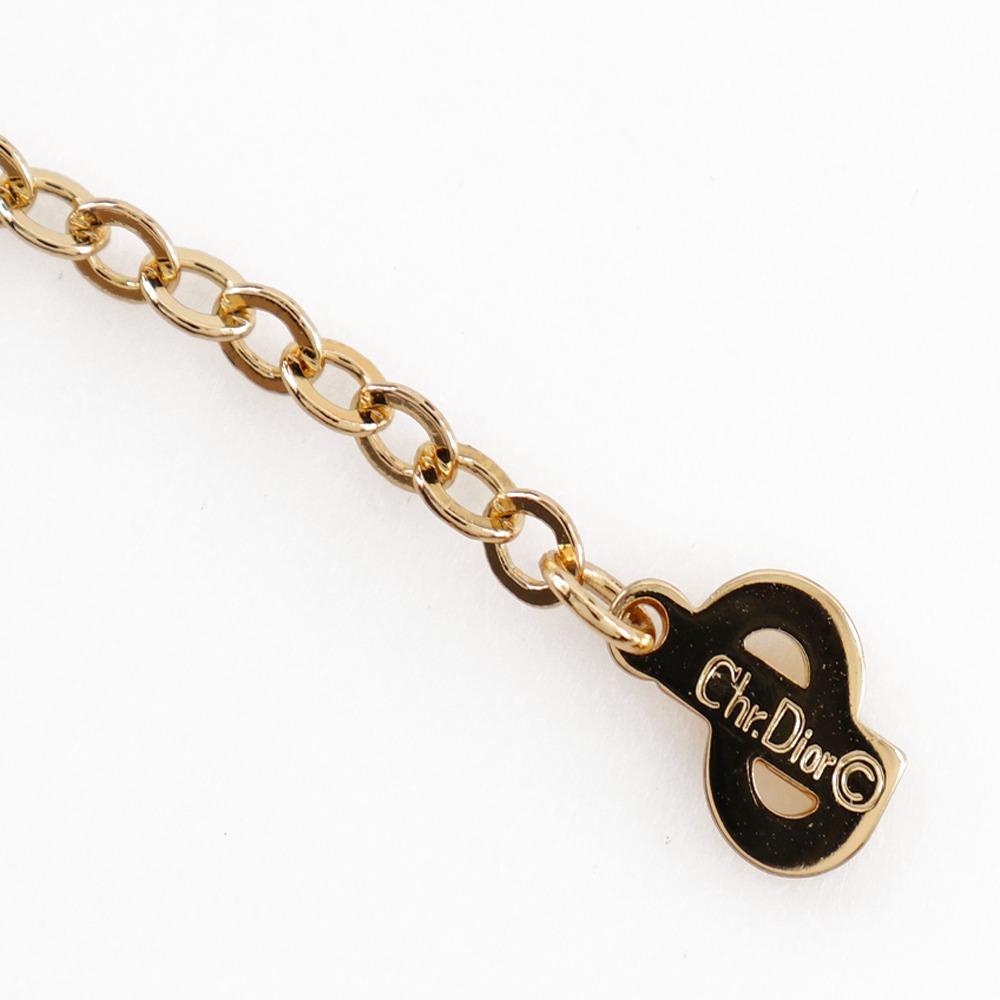 Dior High heel motif Necklace Plated Gold 6.5g Women Used