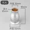 Mini Fact Buddhist Altar Set Set Silver Brass Modern Buddhist Altar Set Incense Flower Candle Rice Tea Incense Stick Holder - 6-piece (3.0 Inch) -
