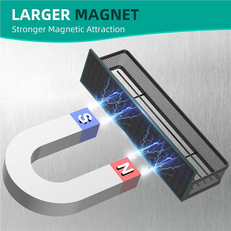 Magnetic No-Drill Refrigerator Side Spice Rack
