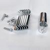 4pcs T-Shape 25mm Round Tube Connector Stainless Steel Fence Fixed Buckle with Bolt And Nut for Construction And Engineering