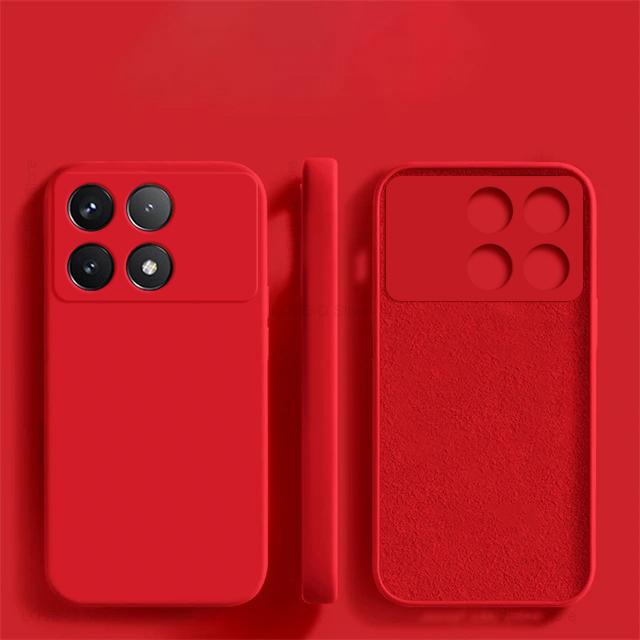 For Poco X6 Pro Case Shockproof Liquid Silicone Soft TPU Phone Cases for Xiaomi Poco X6 Pro 5G Poco X 6 X6Pro PocoX6 Pro Back Cover