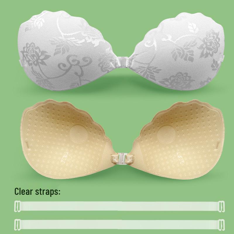 

Новый кружевной пуш-ап невидимый бюстгальтер с силиконовыми накладками на соски и дышащей чашкой. C белый