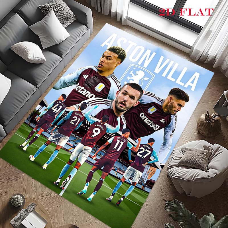 Aston Villa Carpet Rug for Living Room Bedroom Home Sofa Decoration,Kids Play Nonslip Floor Mat