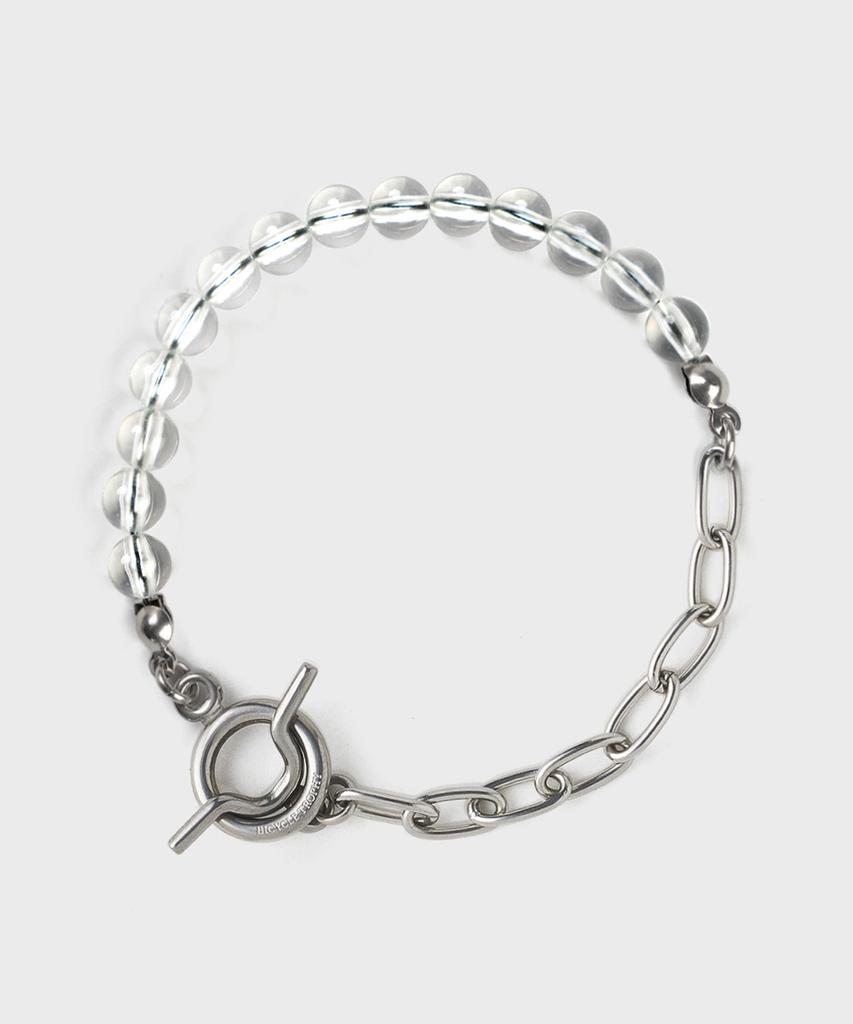 Bicycletrophy Bt Gemstone Bracelet 09 (2 Types / 6Mm Clear White Quartz)