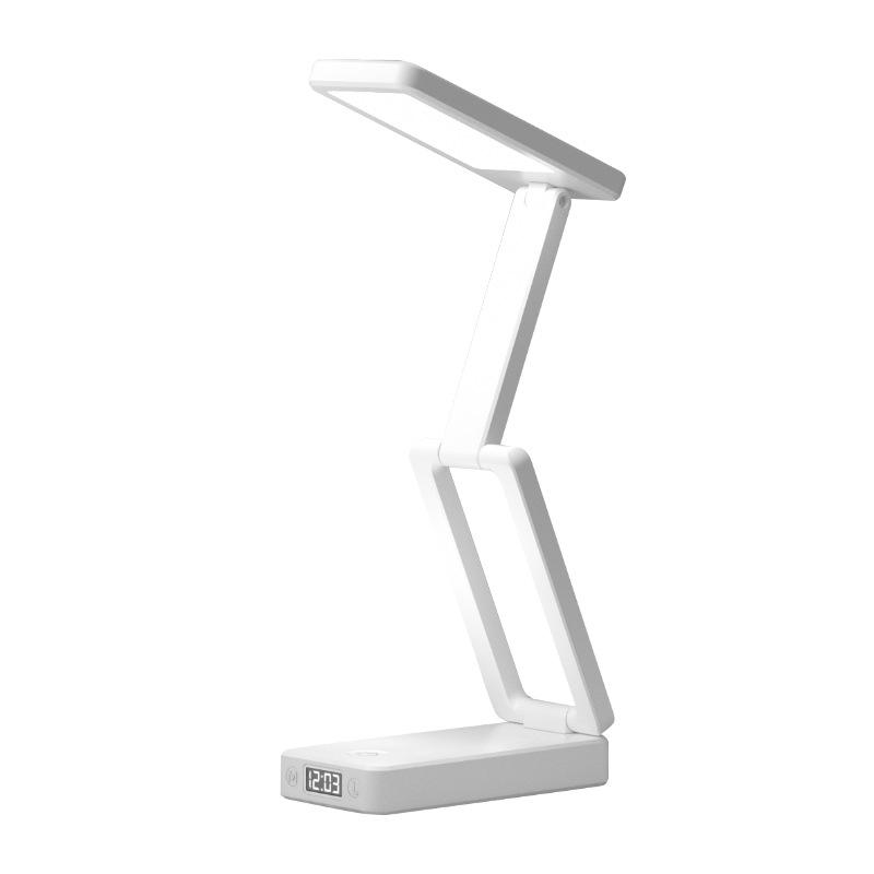 Rechargeable LED Desk Lamp: Dual-Use Eye Protection for Reading & Writing, Multifunctional Night Light for Dorm or Bedroom.
