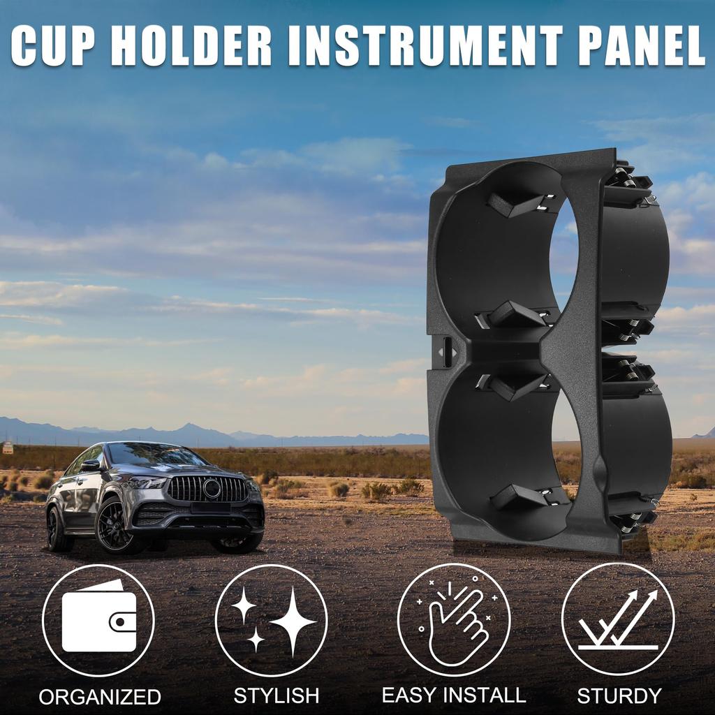 TUCKBOLD Practical Cup Holder for Part Number A2126800110 Instrument Panel Drink 1 Piece Mercedes-Benz E350, Holder, Black,