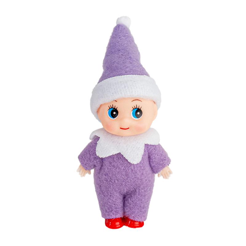 1PC Christmas Mini Elf Doll Pointed Hat Wrapped Feet Elf Window Atmosphere Decorative Small Items Holiday Gifts