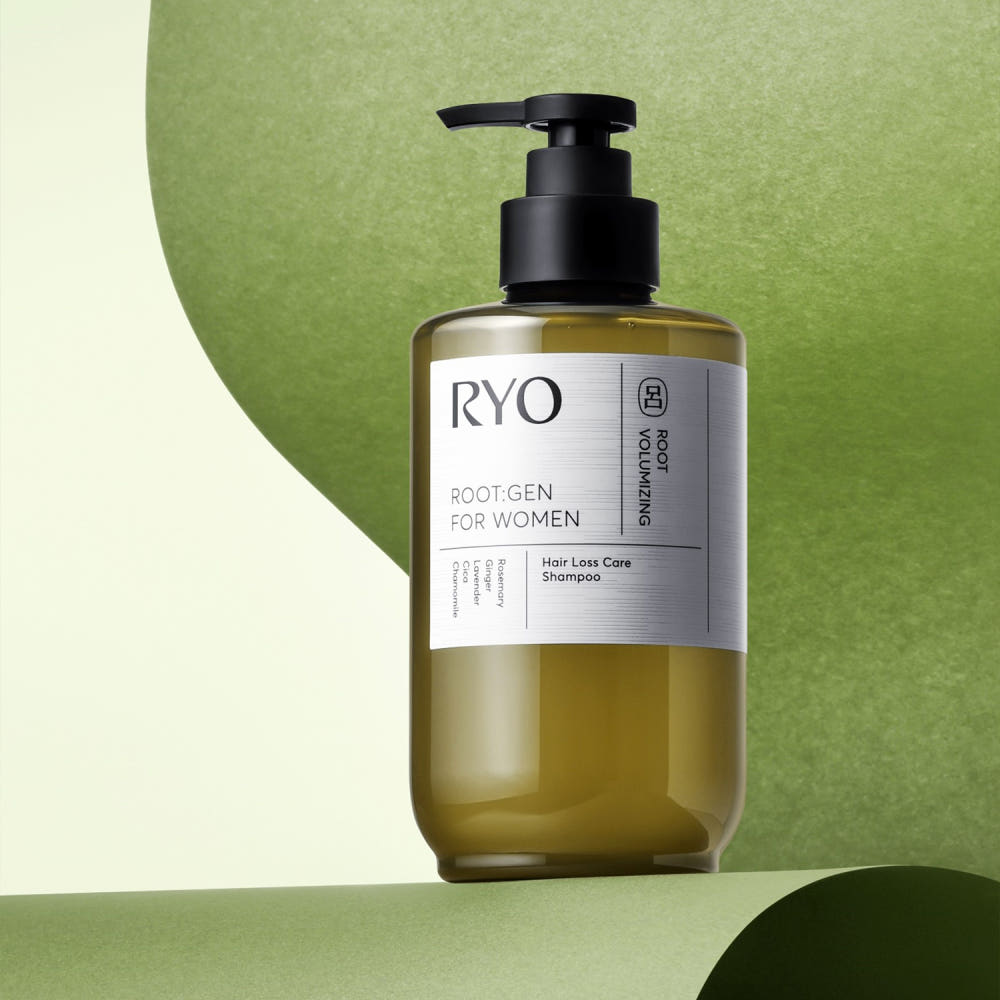 Ryo Root Gen Haarausfall Pflege Shampoo Set (515ml + 242ml + 100ml) Für Frauen - [KOREANISCHE HAARPFLEGE] Vegane Haarausdünnungs-Bekämpfung & Wurzelvolumen
