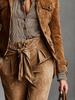 Autumn/Winter 2026 European Retro Women's Slim-Fit Workwear Jacket