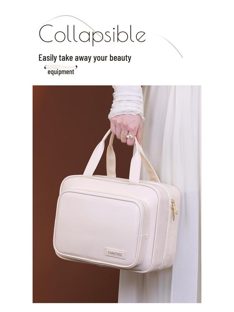 Flerlagrig hängande vattentät kosmetikaväska - Bärbar reseorganisatör med hög kapacitet