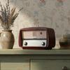 B&B Retro Style Decor Vintage Radio Model Desk Ornament, Home Decoration Toy, Polished Corner Mini Ornament Distressed Finish for Living Room