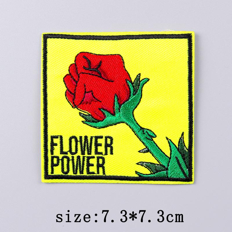 Girl Power Embroidery Patch Iron On Patches For Clothing Thermoadhesiv Patches On Clothes DIY Letters/Phrases Decorate Applique
