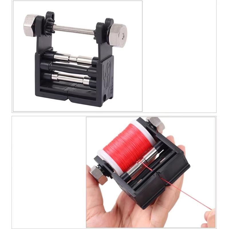 Adjustable Tension String Serving Jig Tool Aluminum String Winder for Compound and Recurve Bowstring Serving