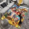 "Colorful Anime Pirate Design Carpet for Home Décor, Living Room Rug" Suitable for use as an anti-slip for living room bedroom sofas