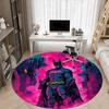 1pc Batman Cityscape Office Round Area Rug, Under Office Chairs Bedroom Living Room Home Decor, Room Deco, Available in Various Sizes
