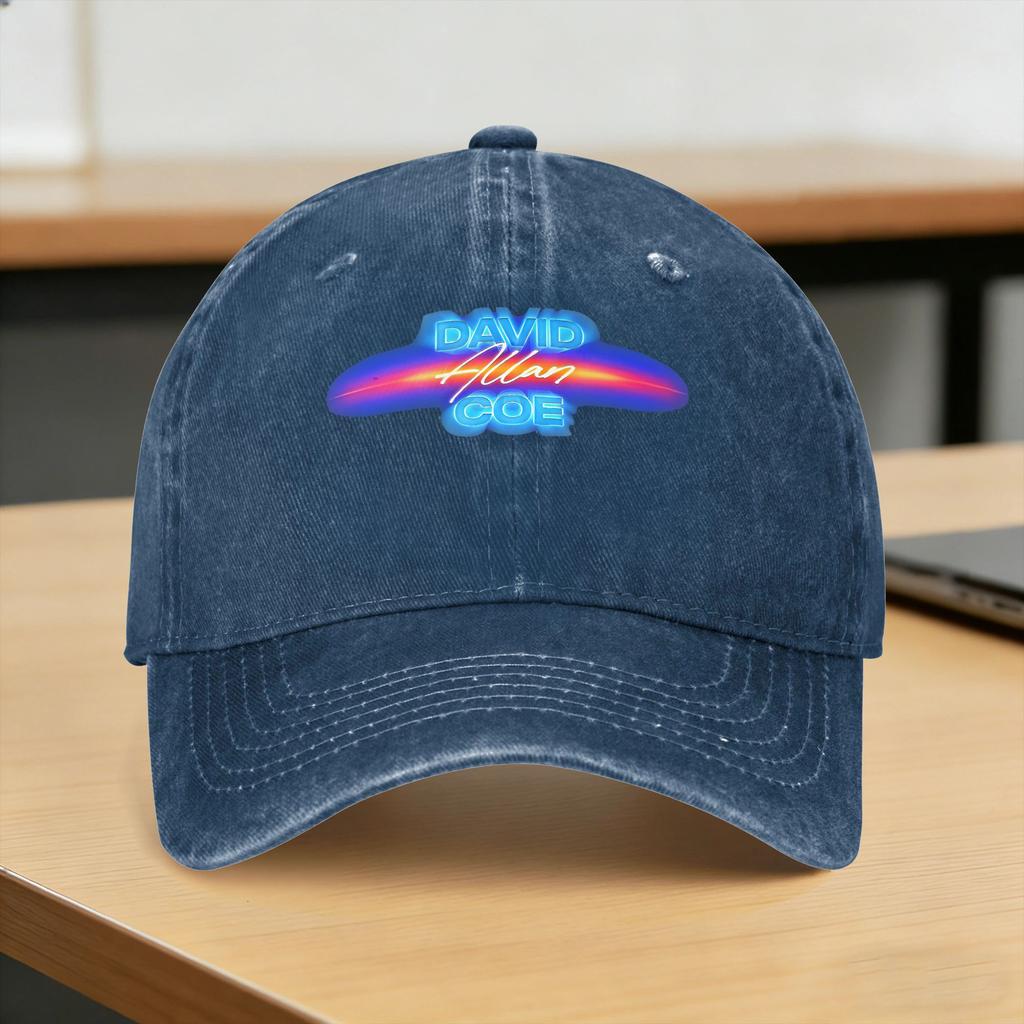 Washed Baseball Cap David Allan Coe Summer Trucker Hat For Couple Women Streetwear Hunting Camping Sun Baseball Caps