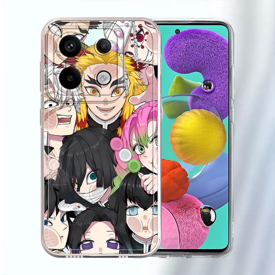 

D-Demon S-Slayer Крутой Мягкий Чехол для Телефона для Xiaomi Redmi Note 14 Pro Plus 13C 12S 11S 12 14C A4 9 10 Note 13 11 10S Redmi Note 14 Pro+ 5G (Global)
