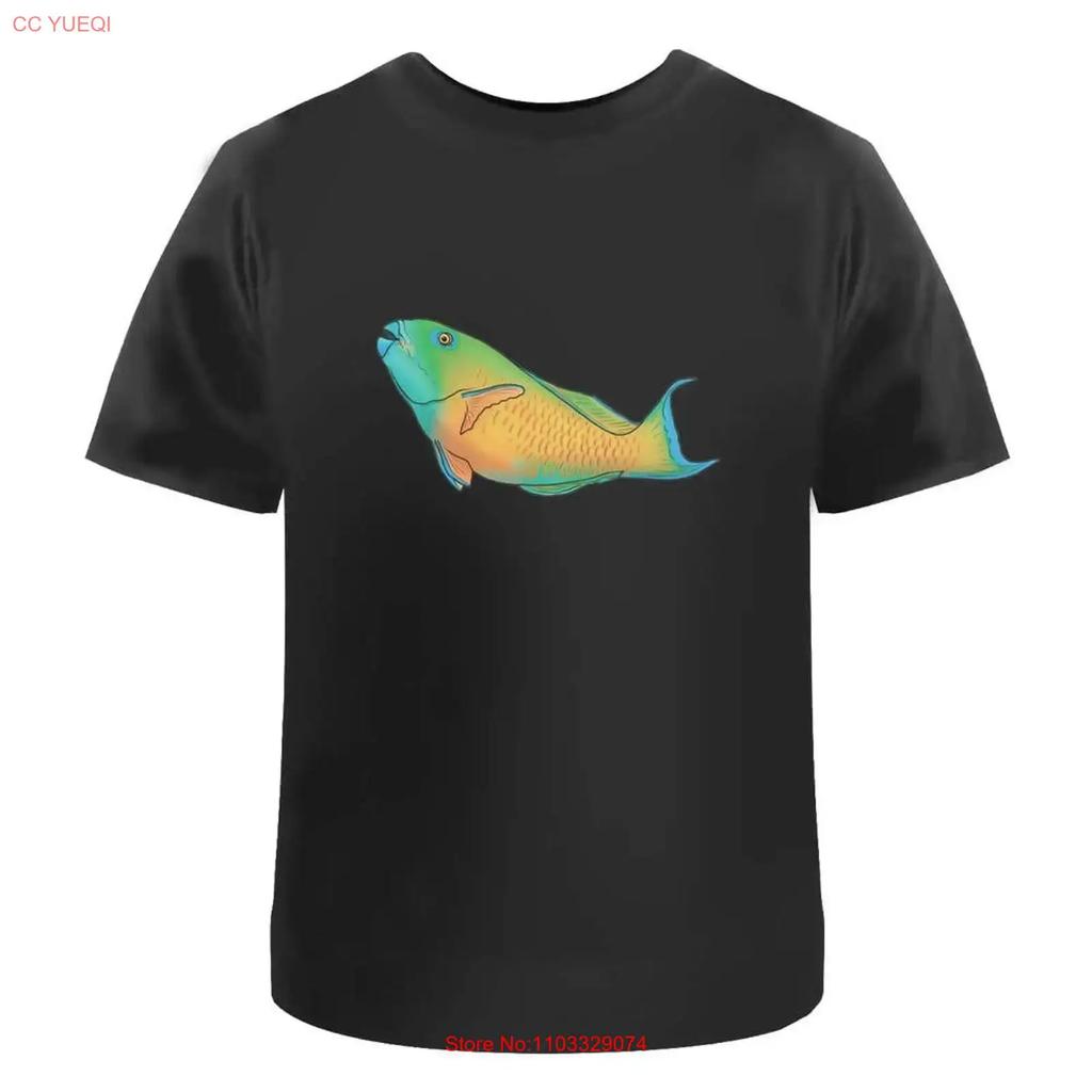 Parrotfish T Shirt 100 Cotton S 2XL TA042526 vintage Washed homme Stretched Unisex Breathable Slightly Comfortable fashion