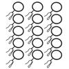 40Sets Iron Curtain Accessories Perfect Workmanship Hooks for Bedroom Shower Curtains Easy Install Curtain Rings