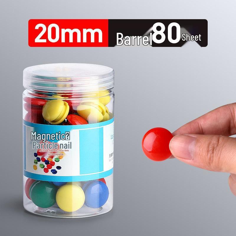 Round Colored Whiteboard Magnet Clips - Strong Magnetic Hold for Blackboard & Whiteboard