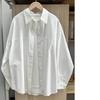 Plus Size Women's Cotton Shirts Women's Slimming All-match Stacking Bottoming Inner Shirt Long-sleeved Top