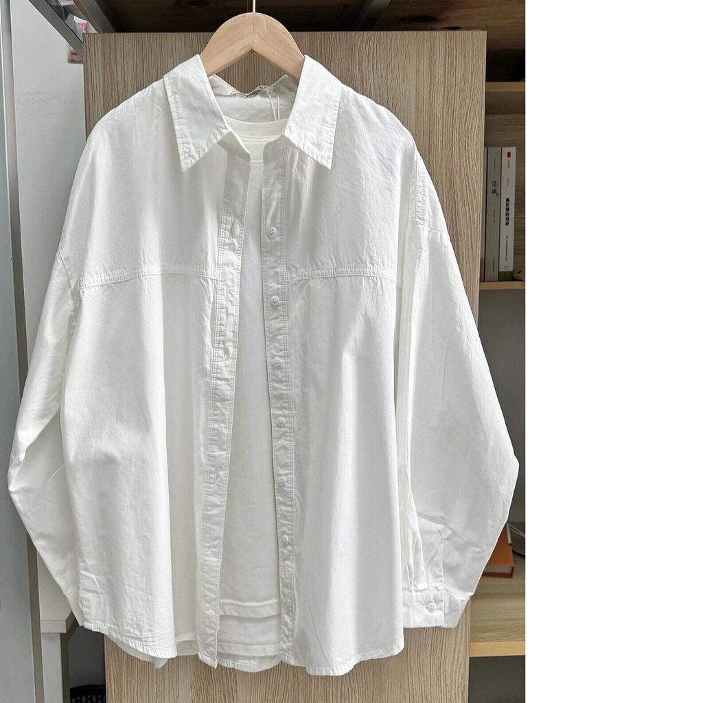 Plus Size Women's Cotton Shirts Women's Slimming All-match Stacking Bottoming Inner Shirt Long-sleeved Top