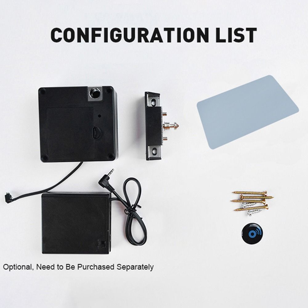 Durable Access Control RFID Card Drawer Lock Battery RFID Cabinet ID Card Cloner Hidden Door Lock