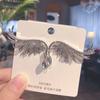 Punk Statement Ear Cuff Clip Earrings for Women Silver Color Crystal Angel Wings Dangle Earrings Wedding Party Trendy Jewelry