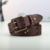 Retro Trend Personality Belt Men'S Genuine Leather Handmade First Layer Cowhide Men'S Jeans Belt Casual Jeans