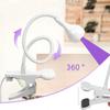 5W UV-LED-Nagellampe, Weiß, Flexibler Arm und Verstellbare Klemme, Gel-Nagelhärtungslicht für Salon und Heimgebrauch