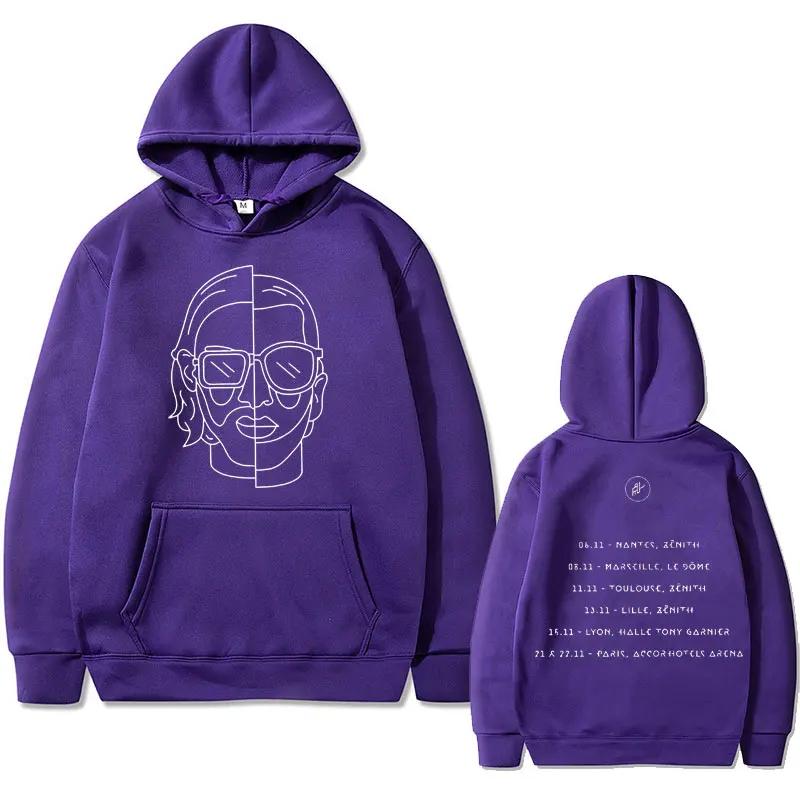 Rapper Le Monde Chico Album PNL Art Aesthetic Hoodie Unisex Vintage Oversized Sweatshirt Mens French Rap Band Hooded Pullover