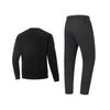 Li Ning Trendy Fashion Rundhals-Fleece-Sweatshirt Bequeme Lange Hose Lässiger Sportanzug Herrenanzug AWDTE67-1+AKLUA75-5