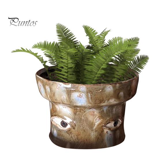 

Плачущий цветочный горшок из смолы с абстрактным лицом, эмоциональный плачущий цветочный горшок с дренажным отверстием для использования в помещении и на открытом воздухе, домашний декор, подарок любителям растений B