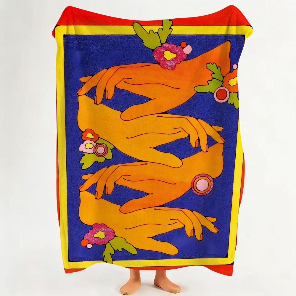 Illustrator K Kate Dehler Throw Flannel Throw Blanket Suitable for Sofa Living Room Bedroom