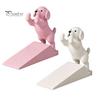 Heavy Duty Door Stop Cute Dog Stopper, 3D Printed Wedge Stopper for Bottom of Door, Non-Slip Holder, Decorative Bedroom Room Accessory