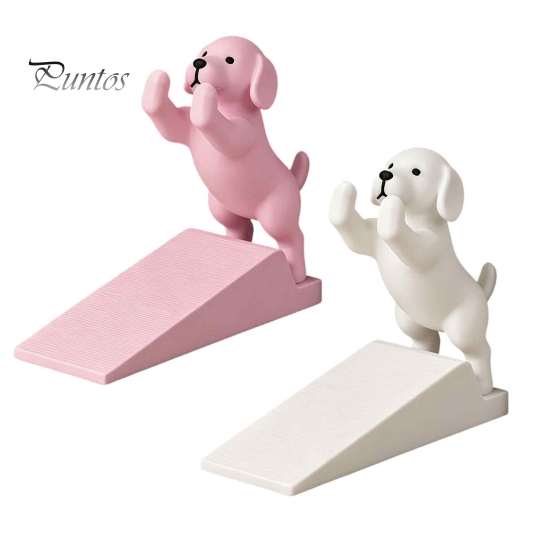 Heavy Duty Door Stop Cute Dog Stopper, 3D Printed Wedge Stopper for Bottom of Door, Non-Slip Holder, Decorative Bedroom Room Accessory