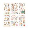Monolike Happy Lucky Littles Theme Sticker Set of 6 Stylish Stickers Perfect for Journaling and X Cm & - Peel-and-stick Scrapbooking, Multicolored,